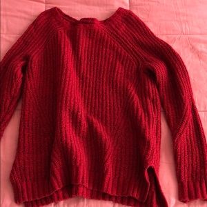 American Eagle red sweater